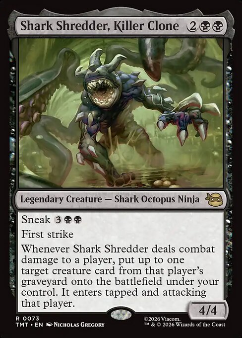 Shark Shredder, Killer Clone – Teenage Mutant Ninja Turtles (TMT-73) Magic: The Gathering card