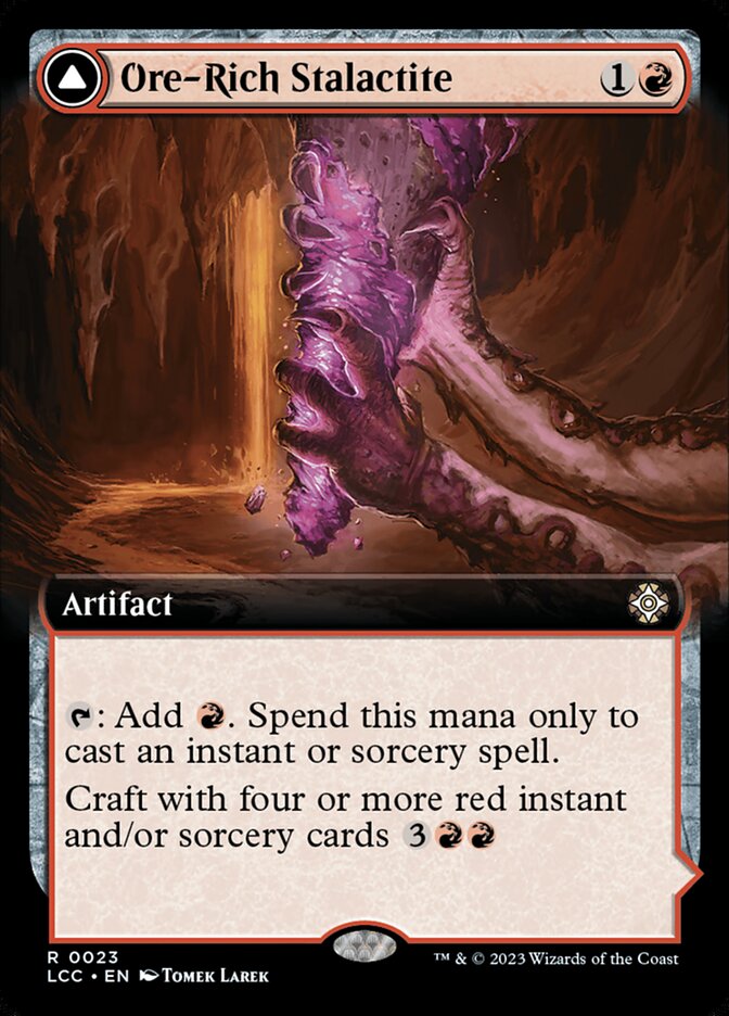 Magic-kaart Ore-Rich Stalactite // Cosmium Catalyst LCC-23 uit Commander: The Lost Caverns of Ixalan: Extras (Rare) Image principale du produit