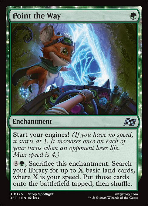Point the Way – Aetherdrift (DFT-175) Magic: The Gathering card Hoofdafbeelding
