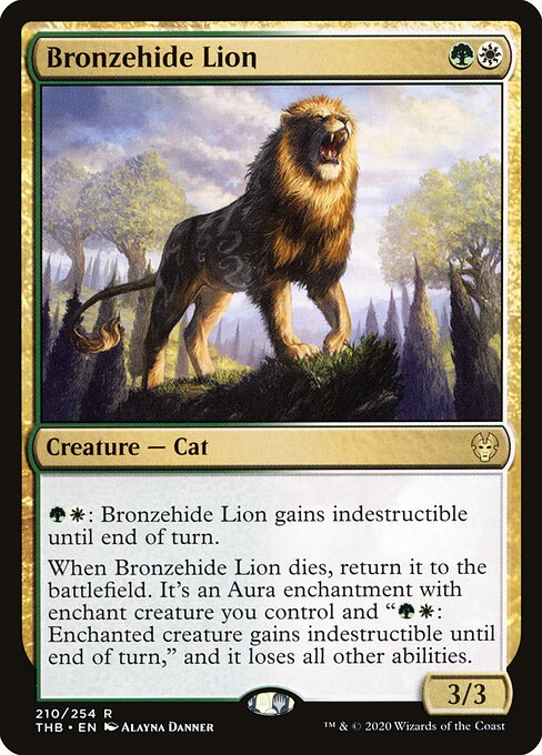 Bronzehide Lion – Theros Beyond Death (THB-210) Magic: The Gathering card