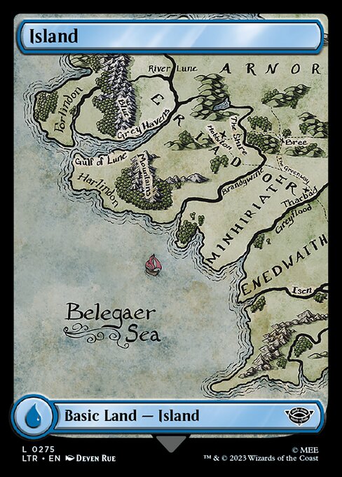 Island – The Lord of the Rings: Tales of Middle-earth (LTR-275) Magic: The Gathering card | LC-REM-20260804-15151035056460-8fee8302-39ca-43c3-b139-62e591559306
