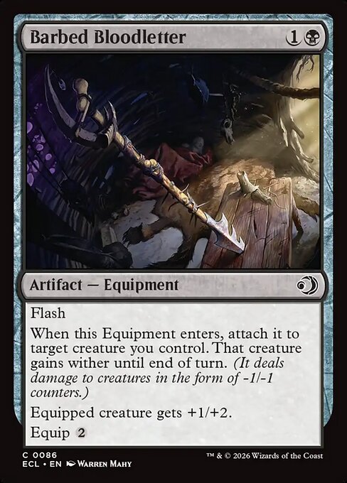 Barbed Bloodletter – Lorwyn Eclipsed (ECL-86) Magic: The Gathering card