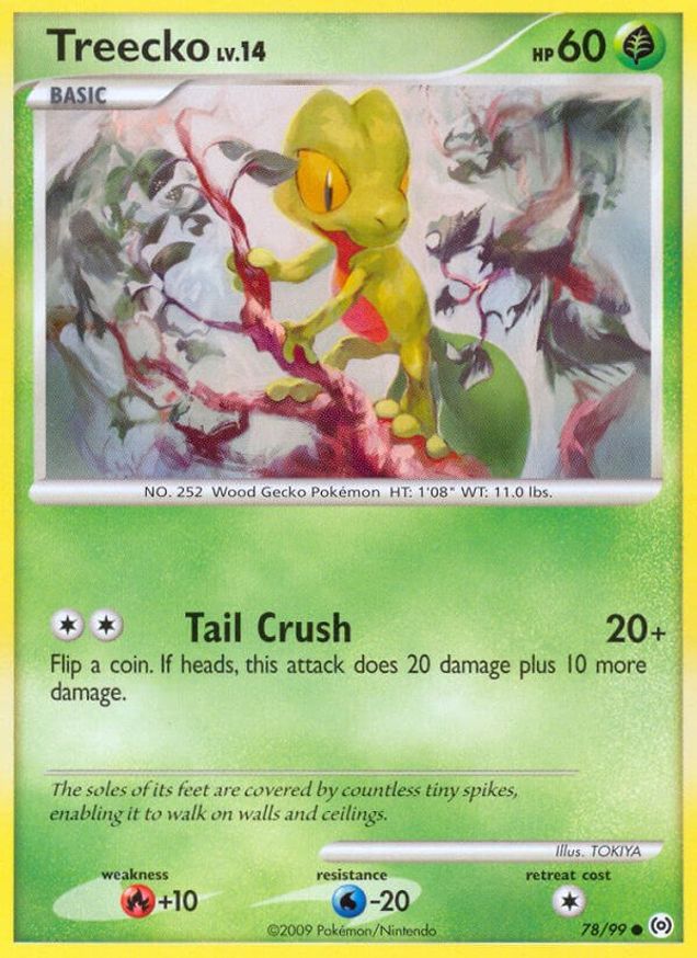 Pokémon-kaart Treecko 78/99 Common uit de set Arceus Main image