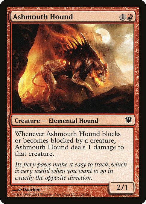 Ashmouth Hound – Innistrad (ISD-128) Magic: The Gathering card Hauptbild