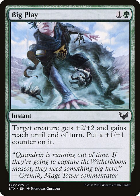 Big Play – Strixhaven: School of Mages (STX-122) Magic: The Gathering card | LC-REM-20260804-15909431148876-9016d667-50a9-4093-9a99-b34dcdafe60b Hoofdafbeelding