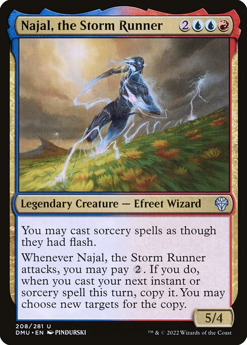 Najal, the Storm Runner – Dominaria United (DMU-208) Magic: The Gathering card