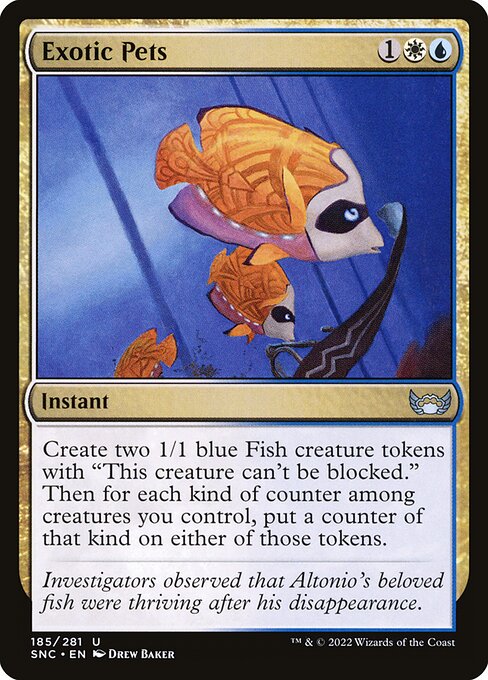 Exotic Pets – Streets of New Capenna (SNC-185) Magic: The Gathering card Hoofdafbeelding
