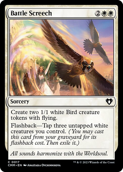 Battle Screech – Commander Masters (CMM-17) Magic: The Gathering card Main image
