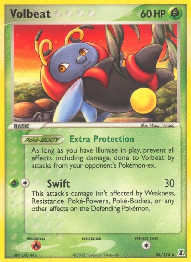 Pokémon-kaart Volbeat 56/113 Uncommon uit de set EX Delta Species