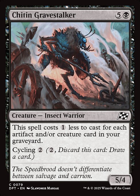 Chitin Gravestalker – Aetherdrift (DFT-79) Magic: The Gathering card Hoofdafbeelding