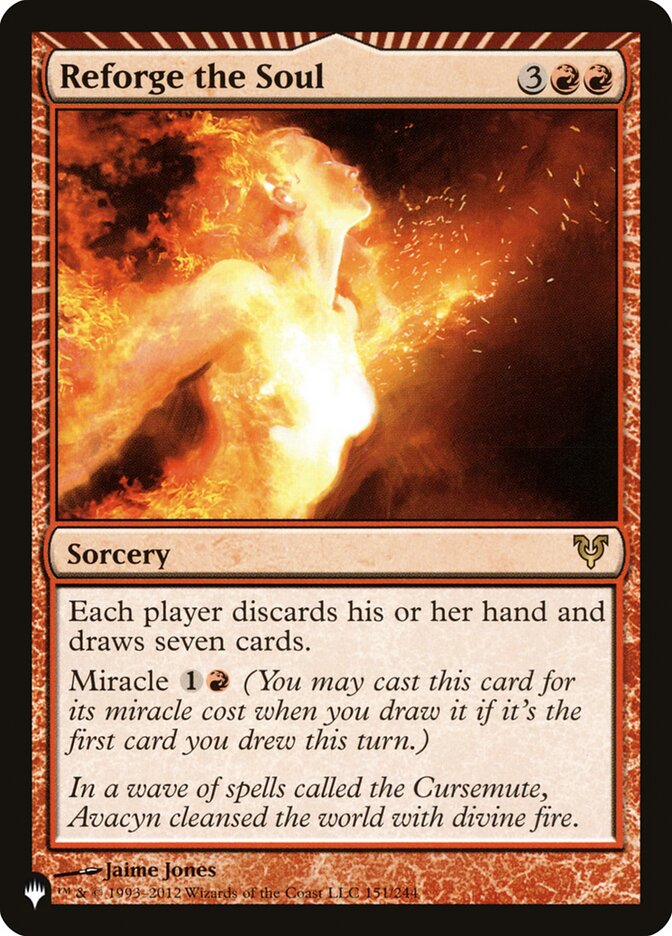 Magic-kaart Reforge the Soul ZNL-151 uit The List (Rare)