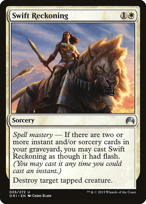 Swift Reckoning – Magic Origins (ORI-35) Magic: The Gathering card Imagen principal del producto