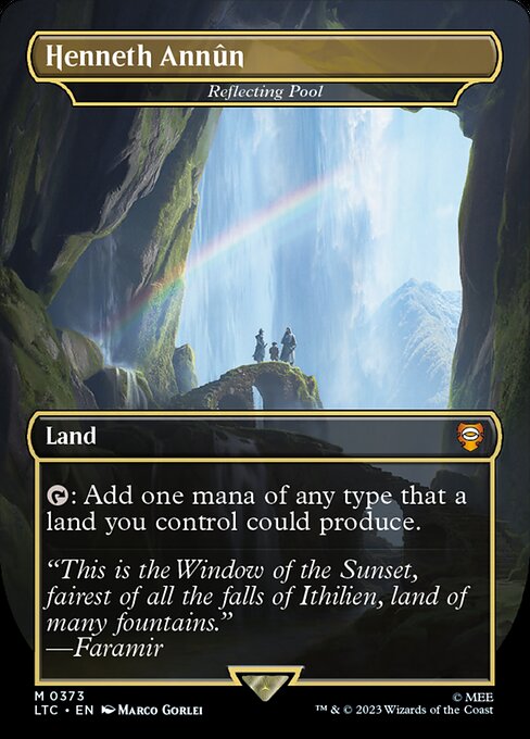 Reflecting Pool – Tales of Middle-earth Commander (LTC-373) Magic: The Gathering card | LC-REM-20260804-15851559715148-90600867-9b2b-4174-8fb5-3f58469e8733 Immagine principale del prodotto