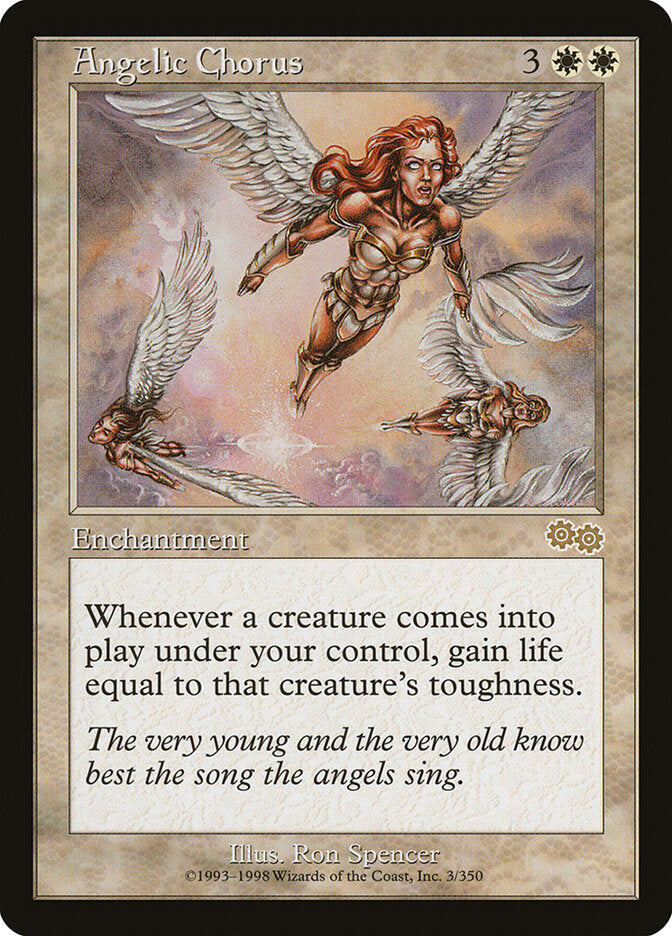 Magic-kaart Angelic Chorus USG-3 uit Urza's Saga (Rare) Imagen principal del producto
