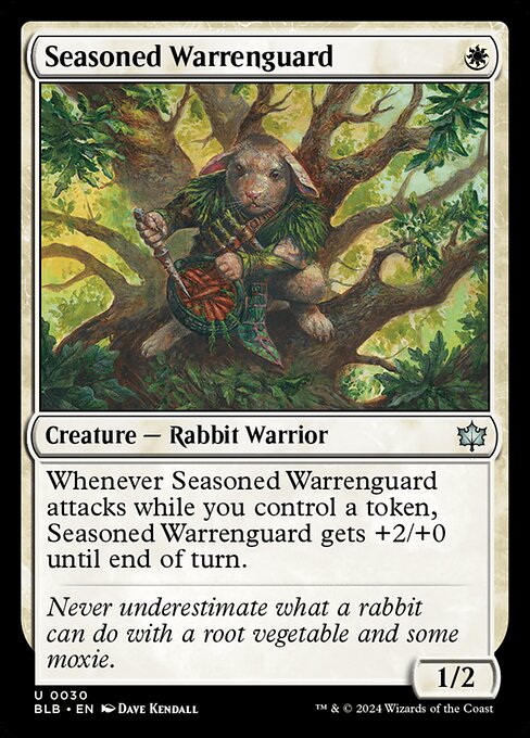Seasoned Warrenguard – Bloomburrow (BLB-30) Magic: The Gathering card | LC-REM-20260804-15339650646348-90873995-876f-4e89-8bc7-41a74f4d931f