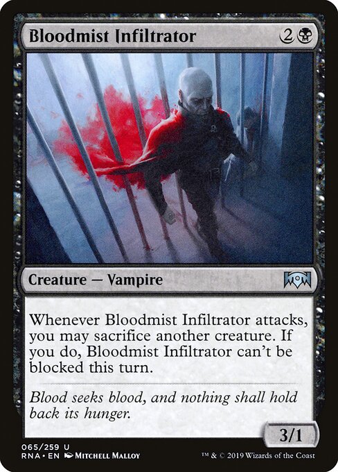 Bloodmist Infiltrator – Ravnica Allegiance (RNA-65) Magic: The Gathering card