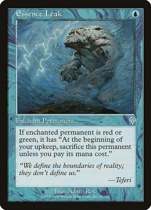 Essence Leak – Invasion (INV-55) Magic: The Gathering card