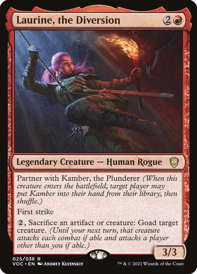 Laurine, the Diversion (V.1) - Commander: Innistrad: Crimson Vow (Rare) [VOC-25] Image principale du produit