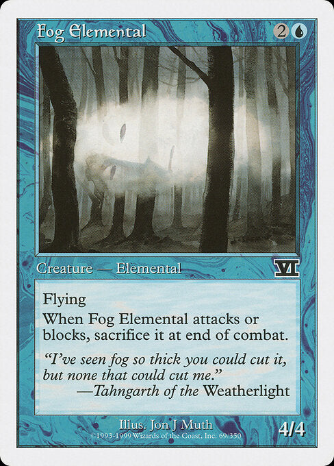 Fog Elemental – Sixth Edition (6ED-69) Magic: The Gathering card