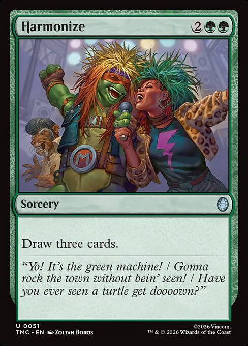 Harmonize – Teenage Mutant Ninja Turtles Eternal (TMC-51) Magic: The Gathering card | LC-REM-20260804-15675739406668-90b42c40-d6ff-4fda-a040-1594f0ef9585 Imagen principal del producto