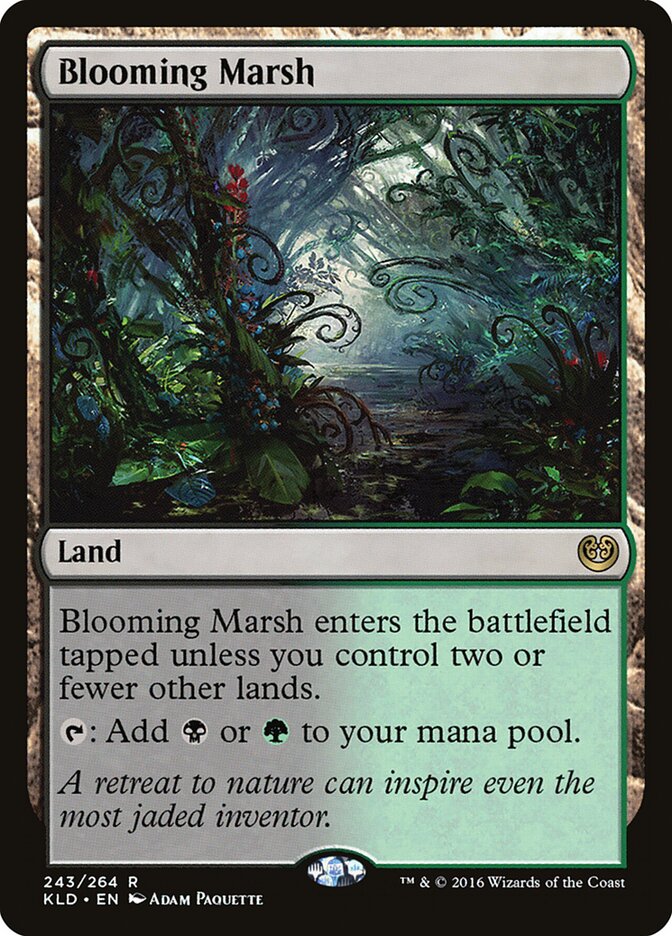 Magic-kaart Blooming Marsh KLD-243 uit Kaladesh (Rare) Hoofdafbeelding