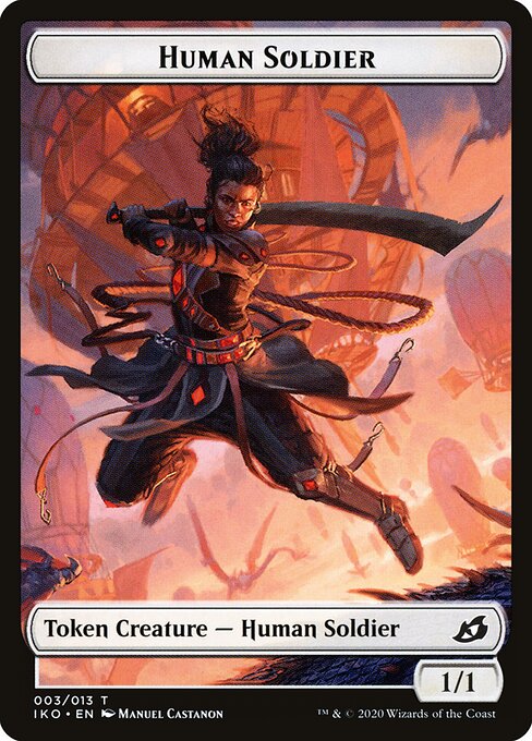 Human Soldier – Ikoria: Lair of Behemoths Tokens (TIKO-3) Magic: The Gathering card | LC-REM-20260804-15151110324556-90de6d1e-e654-4f4a-8014-061ce69e540f Main image