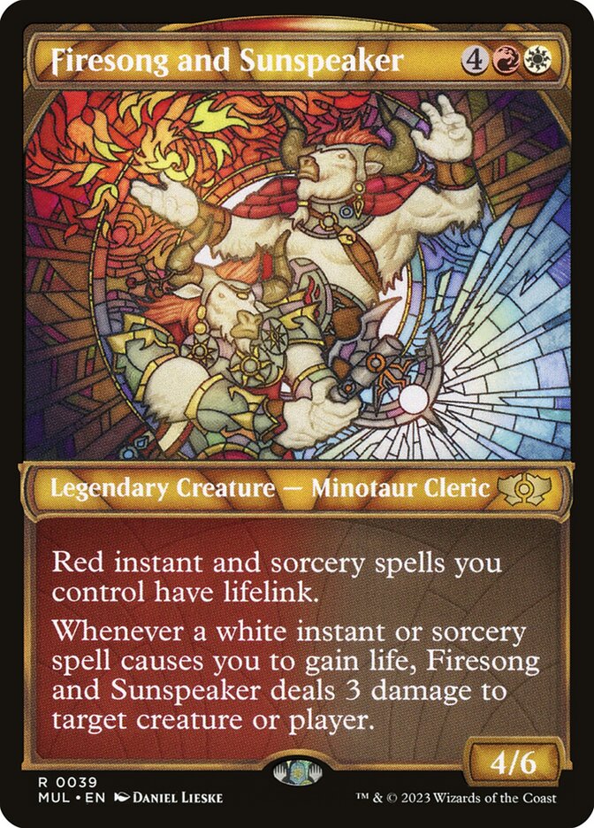 Magic-kaart Firesong and Sunspeaker MUL-39 uit Multiverse Legends (Rare) Main image