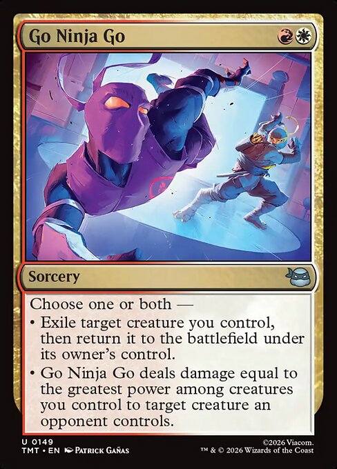 Go Ninja Go – Teenage Mutant Ninja Turtles (TMT-149) Magic: The Gathering card