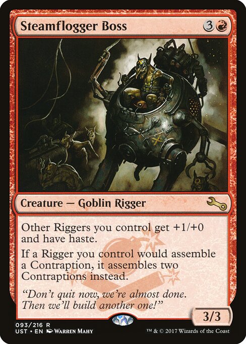 Steamflogger Boss – Unstable (UST-93) Magic: The Gathering card | LC-REM-20260804-15150834417996-9110d5b8-1fe3-44f8-8159-e0e72ce55152