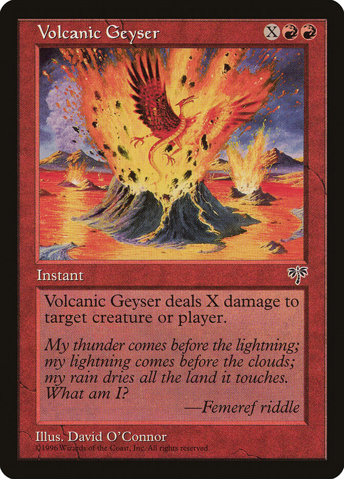 Magic-kaart Volcanic Geyser MIR-202 uit Mirage (Uncommon)