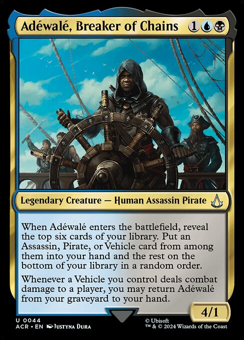 Adéwalé, Breaker of Chains – Assassin's Creed (ACR-44) Magic: The Gathering kaart