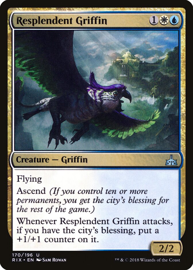 Resplendent Griffin - Rivals of Ixalan (Uncommon) [RIX-170]