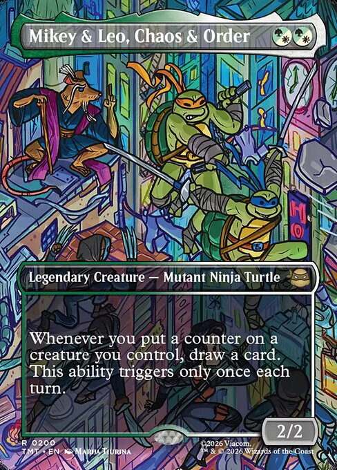 Mikey & Leo, Chaos & Order – Teenage Mutant Ninja Turtles (TMT-200) Magic: The Gathering card | LC-REM-20260804-15613344416076-919d670a-7555-4981-afba-b7c0706458d8