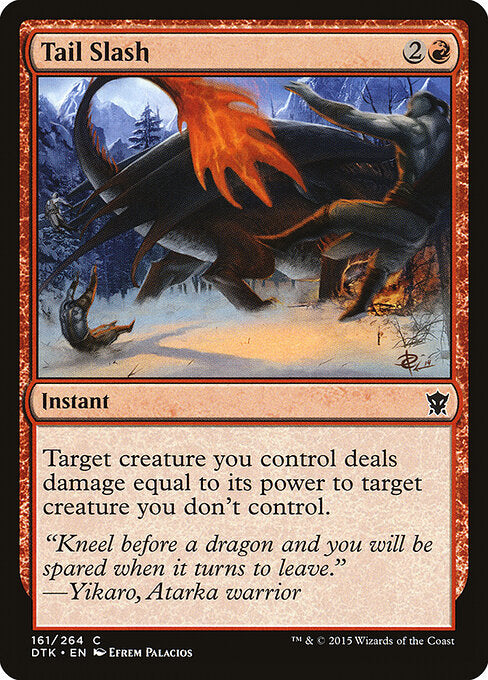 Tail Slash – Dragons of Tarkir (DTK-161) Magic: The Gathering card