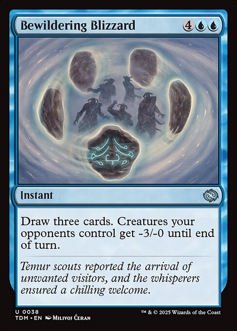 Bewildering Blizzard – Tarkir: Dragonstorm (TDM-38) Magic: The Gathering card | LC-REM-20260804-15401854796108-91b25843-1aa0-484a-b6c7-0c284fe7214a Hauptbild