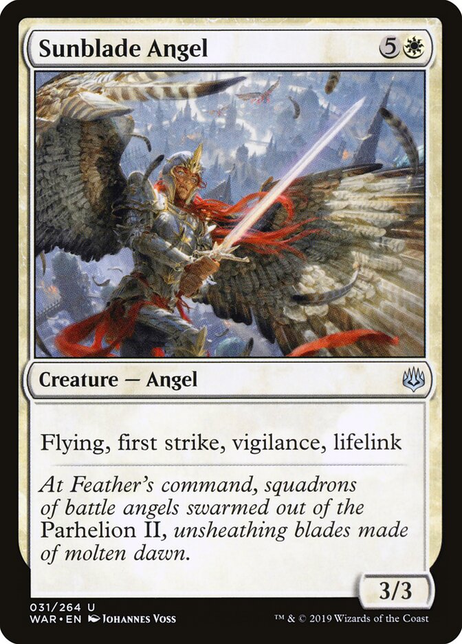 Sunblade Angel - War of the Spark (Uncommon) [WAR-31] Imagen principal del producto