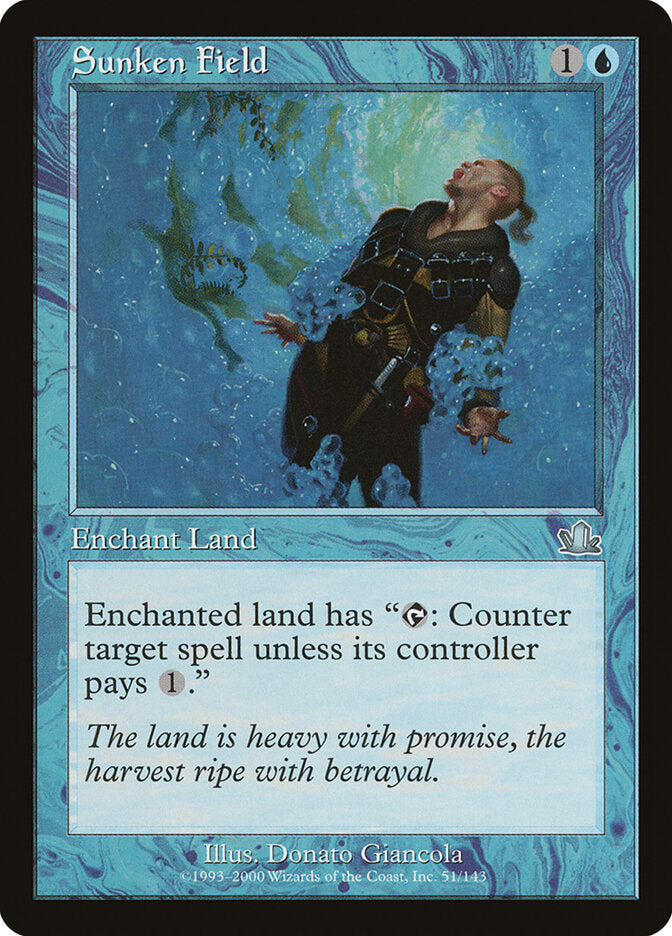 Magic-kaart Sunken Field PCY-51 uit Prophecy (Uncommon) Hauptbild