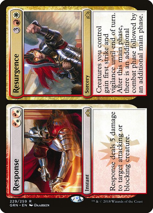 Response // Resurgence – Guilds of Ravnica (GRN-229) Magic: The Gathering card