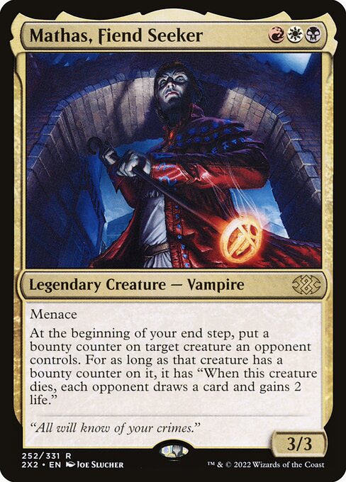 Mathas, Fiend Seeker – Double Masters 2022 (2X2-252) Magic: The Gathering card