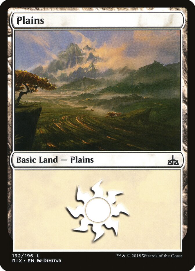 Plains - Rivals of Ixalan (Land) [RIX-192] Imagen principal del producto