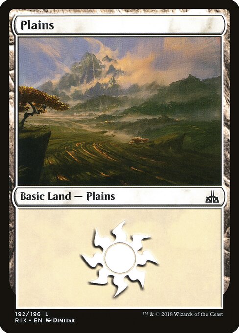 Plains – Rivals of Ixalan (RIX-192) Magic: The Gathering card