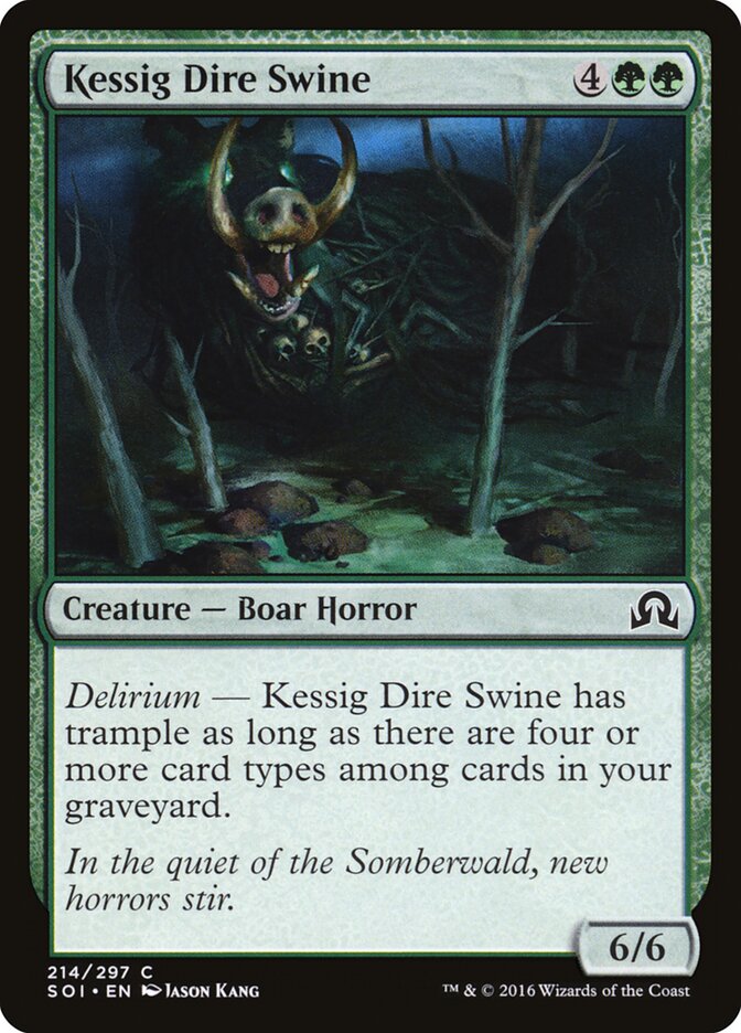 Kessig Dire Swine - Shadows over Innistrad (Common) [SOI-214] Hoofdafbeelding