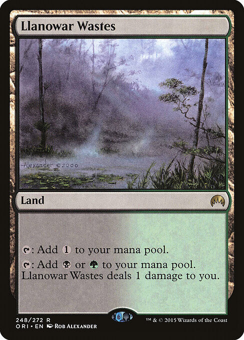 Llanowar Wastes – Magic Origins (ORI-248) Magic: The Gathering card Imagen principal del producto