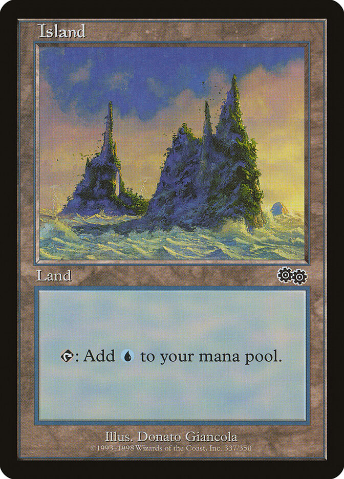 Magic-kaart Island USG-337 uit Urza's Saga (Land) Image principale du produit
