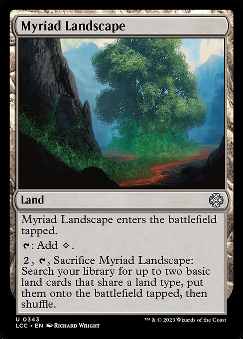 Myriad Landscape – Commander: The Lost Caverns of Ixalan (LCC-343) Magic: The Gathering card Main image