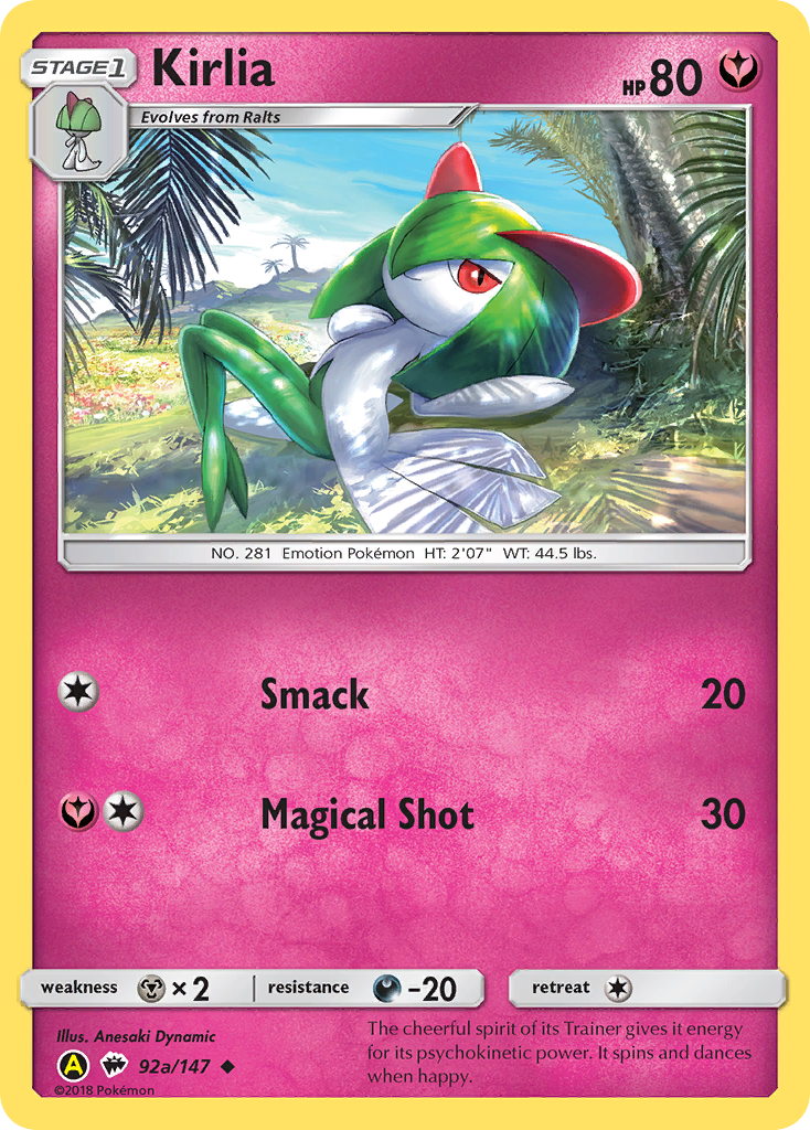 Kirlia – Burning Shadows 92a – Pokémon TCG single card