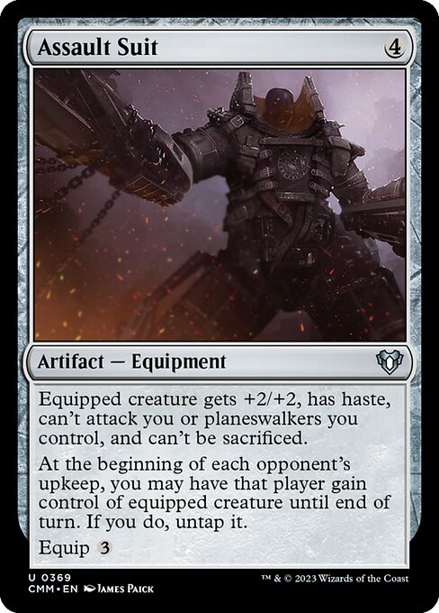 Assault Suit – Commander Masters (CMM-369) Magic: The Gathering card Main image