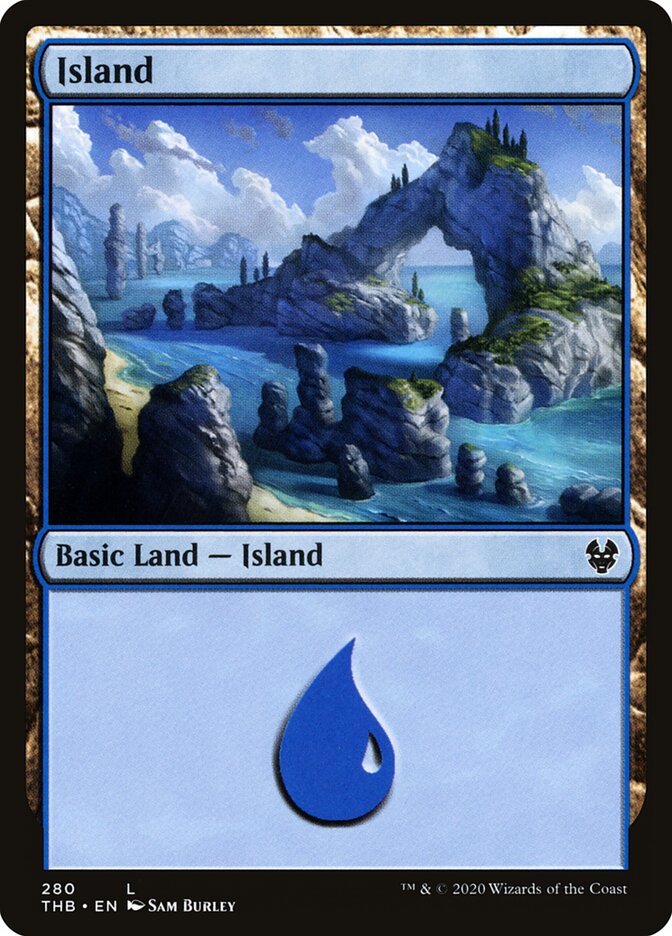 Magic-kaart Island THB-280 uit Theros Beyond Death (Land)
