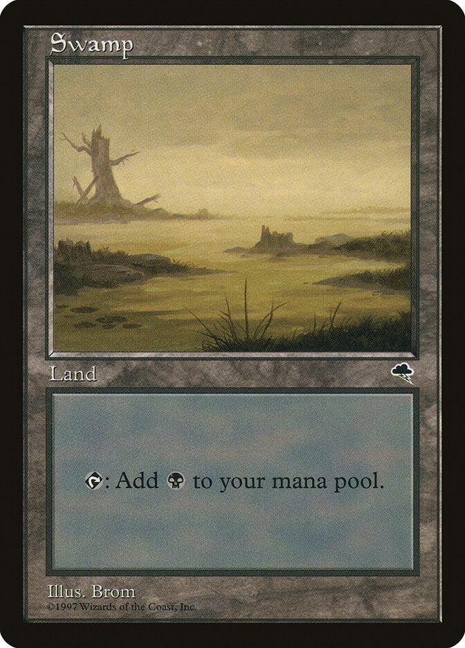 Magic-kaart Swamp TMP-342 uit Tempest (Land)