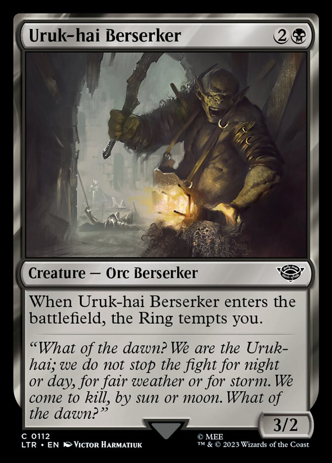 Uruk-hai Berserker - The Lord of the Rings: Tales of Middle-earth (Common) [LTR-112] Immagine principale del prodotto